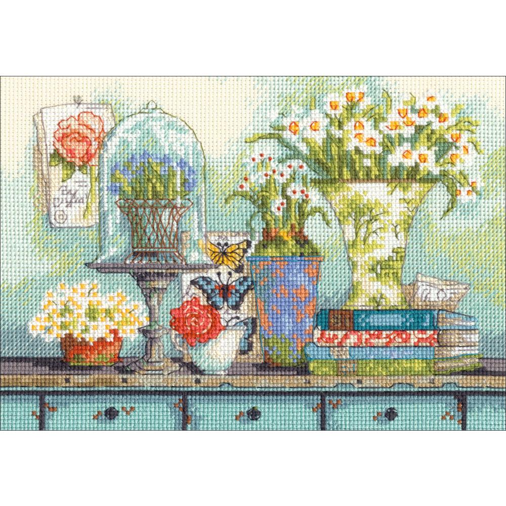 Gold Petites Garden Collectibles Counted Cross Stitch Kit